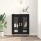 Preview: Sideboard Schwarz Eichen-Optik 69,5 x 34 x 90 cm Holzwerkstoff