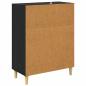 Preview: Sideboard Schwarz Eichen-Optik 69,5 x 34 x 90 cm Holzwerkstoff