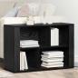 Preview: ARDEBO.de - Sideboard Schwarz Eichen-Optik 80 x 30 x 53 cm Holzwerkstoff