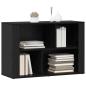 Preview: Sideboard Schwarz Eichen-Optik 80 x 30 x 53 cm Holzwerkstoff