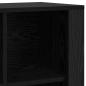 Preview: Sideboard Schwarz Eichen-Optik 80 x 30 x 53 cm Holzwerkstoff