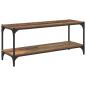 Preview: TV-Schränk Altholz 100x33x41cm Verbundholz und Eisen