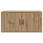 Preview: Wandmontiertes TV-Regal Eiche handwerklich 80 x 34,5 x 40 cm