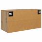 Preview: Wandmontiertes TV-Regal Eiche handwerklich 80 x 34,5 x 40 cm