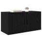Preview: Wandmontiertes TV-Regal Schwarze Eiche 80 x 34,5 x 40 cm