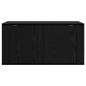 Preview: Wandmontiertes TV-Regal Schwarze Eiche 80 x 34,5 x 40 cm