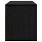 Preview: Wandmontiertes TV-Regal Schwarze Eiche 80 x 34,5 x 40 cm