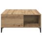 Preview: Couchtisch Artisan-Eiche 80 x 80 x 36,5 cm Holzwerkstoff