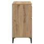 Preview: Sideboard Artisan-Eiche 60 x 35 x 70 cm Verbundholz und Eisen