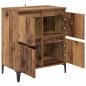 Preview: Sideboard Altholz 60 x 35 x 70 cm Verbundholz und Eisen