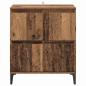 Preview: Sideboard Altholz 60 x 35 x 70 cm Verbundholz und Eisen