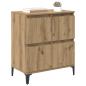 Preview: Sideboard Artisan-Eiche 60 x 35 x 70 cm Verbundholz und Eisen