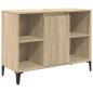 Preview: Waschbeckenunterschrank mit Regal Sonoma-Eiche 80 x 33 x 60 cm