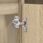 Preview: Waschbeckenunterschrank mit Regal Sonoma-Eiche 80 x 33 x 60 cm