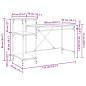 Preview: Schreibtisch Altholz 135 x 50 x 90 cm Holzwerkstoff