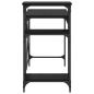 Preview: Schreibtisch Schwarz Eichen-Optik 105 x 50 x 90 cm