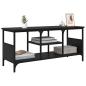 Preview: TV-Schränk Schwarz Eichen-Optik 100 x 35 x 45 cm
