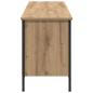 Preview: Schuhschrank mit Regal Artisan-Eiche 131 x 35 x 50 cm