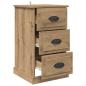 Preview: Nachttisch Artisan-Eiche 39 x 39 x 67,5 cm Holzwerkstoff