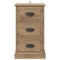 Preview: Nachttisch Artisan-Eiche 39 x 39 x 67,5 cm Holzwerkstoff