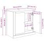 Preview: Sideboard Altholz 70 x 35,5 x 67,5 cm Holzwerkstoff