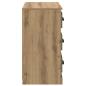 Preview: Sideboard Artisan-Eiche 70 x 35,5 x 67,5 cm Holzwerkstoff