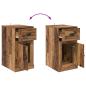 Preview: Beistellschrank Altholz 40 x 50 x 75 cm Holzwerkstoff