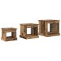 Preview: Couchtisch 3 pcs Altholz Holzwerkstoff