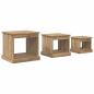 Preview: Couchtisch 3 pcs Artisan-Eiche Holzwerkstoff