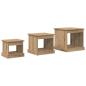 Preview: Couchtisch 3 pcs Artisan-Eiche Holzwerkstoff