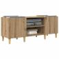 Preview: Schallplattenschrank Artisan-Eiche 121 x 38 x 48 cm