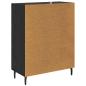 Preview: Sideboard mit Schubladen Schwarz Eichen-Optik 69,5 x 34 x 90 cm