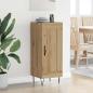 Preview: Sideboard Artisan-Eiche 34,5 x 34 x 90 cm Verbundholz und Eisen
