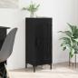 Preview: ARDEBO.de - Sideboard Olden Schwarz Eichen-Optik 34,5 x 34 x 90 cm