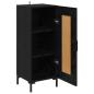 Preview: Sideboard Olden Schwarz Eichen-Optik 34,5 x 34 x 90 cm