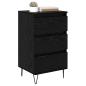 Preview: Sideboard mit Schubladen Schwarz Eichen-Optik 40 x 35 x 70 cm
