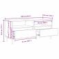 Preview: TV-Schränk Altholz 100 x 34,5 x 44,5 cm Verbundholz und Eisen