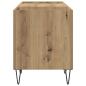 Preview: Schallplattenschrank mit Regal Artisan-Eiche 121 x 38 x 48 cm