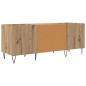 Preview: Schallplattenschrank mit Regal Artisan-Eiche 121 x 38 x 48 cm