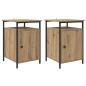 Preview: Nachttisch 2 pcs Artisan-Eiche 40 x 42 x 60cm Holzwerkstoff