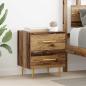 Preview: ARDEBO.de - Nachttisch 2 pcs Altholz 40 x 35 x 47,5 cm Holzwerkstoff
