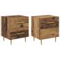 Preview: Nachttisch 2 pcs Altholz 40 x 35 x 47,5 cm Holzwerkstoff