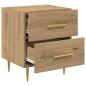 Preview: Nachttisch 2 pcs Artisan-Eiche 40 x 35 x 47,5 cm Holzwerkstoff