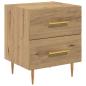 Preview: Nachttisch 2 pcs Artisan-Eiche 40 x 35 x 47,5 cm Holzwerkstoff