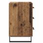 Preview: Nachttisch mit Schubladen Altholz 40 x 40 x 66 cm Holzwerkstoff