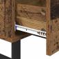 Preview: Nachttisch mit Schubladen Altholz 40 x 40 x 66 cm Holzwerkstoff