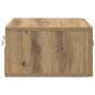 Preview: Wandmontierter Nachtschrank Artisan-Eiche 35 x 35 x 20 cm