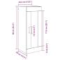 Preview: Wandschrank Altholz 34,5 x 34 x 90 cm Holzwerkstoff