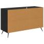 Preview: Sideboard Schwarz Eichen-Optik 100 x 36 x 60 cm Holzwerkstoff