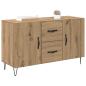 Preview: Sideboard Artisan-Eiche 100 x 36 x 60 cm Holzwerkstoff